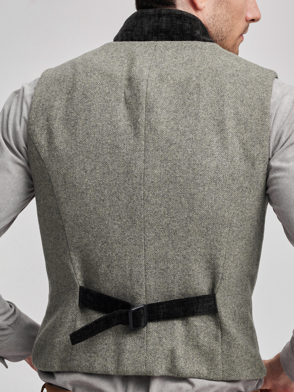 Dirndlbluse in Grau