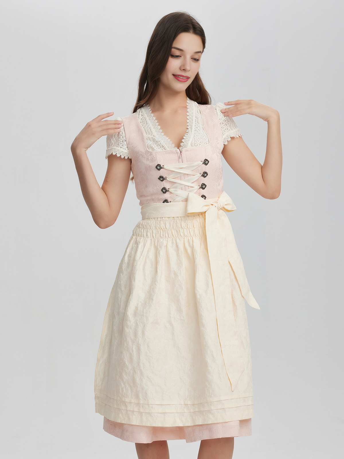 Mini Dirndl in Rosa