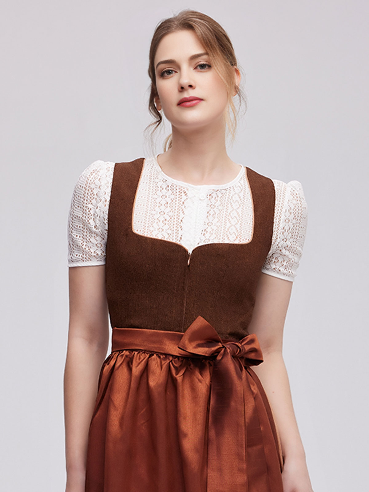 Samt Dirndl Rosa – Eleganz trifft Tradition